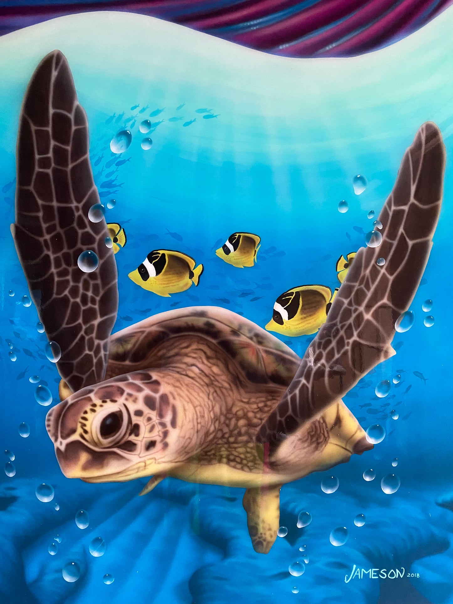 Royal Honu. Original Painting