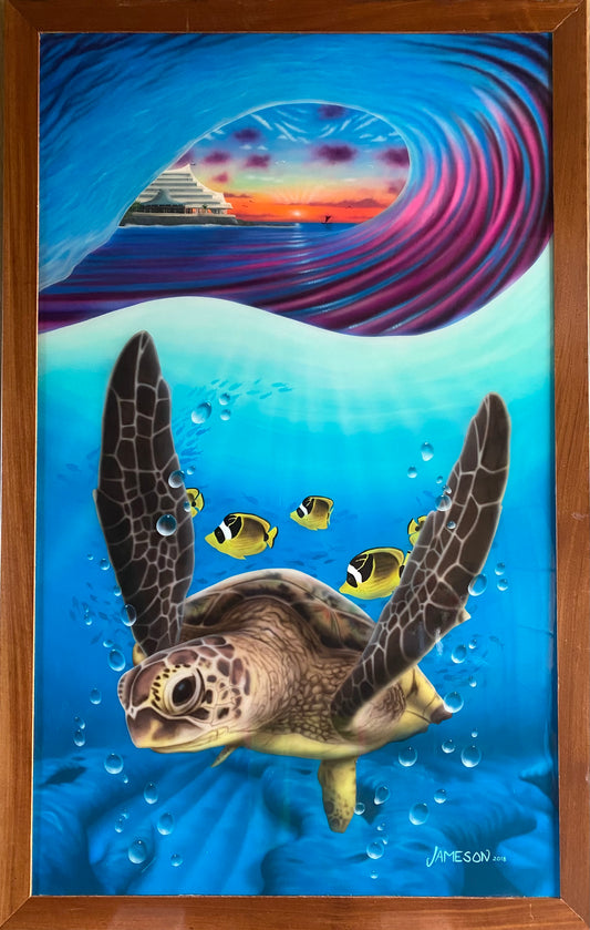 Royal Honu. Original Painting