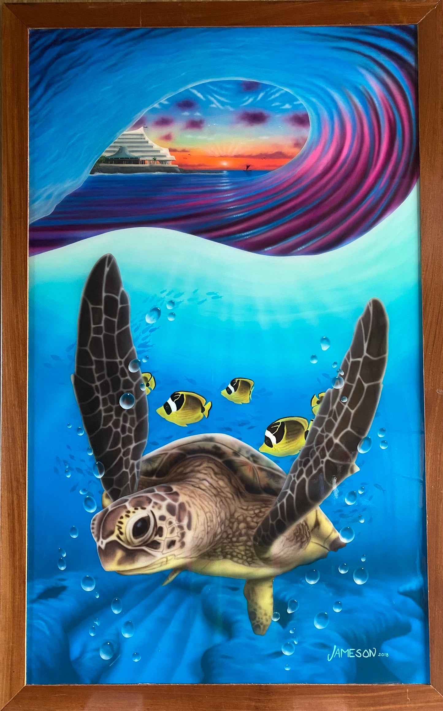 Royal Honu. Original Painting
