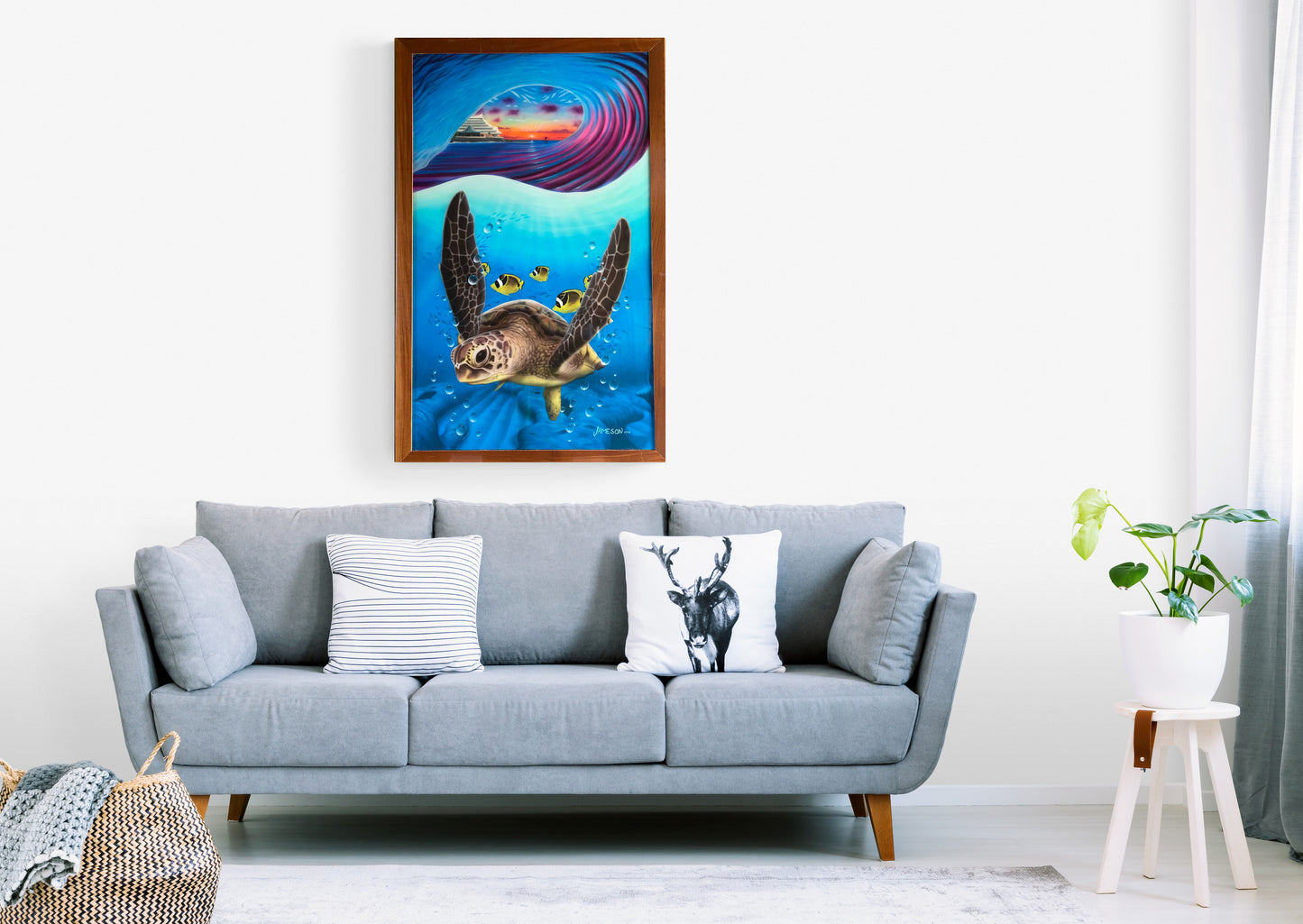 Royal Honu. Original Painting