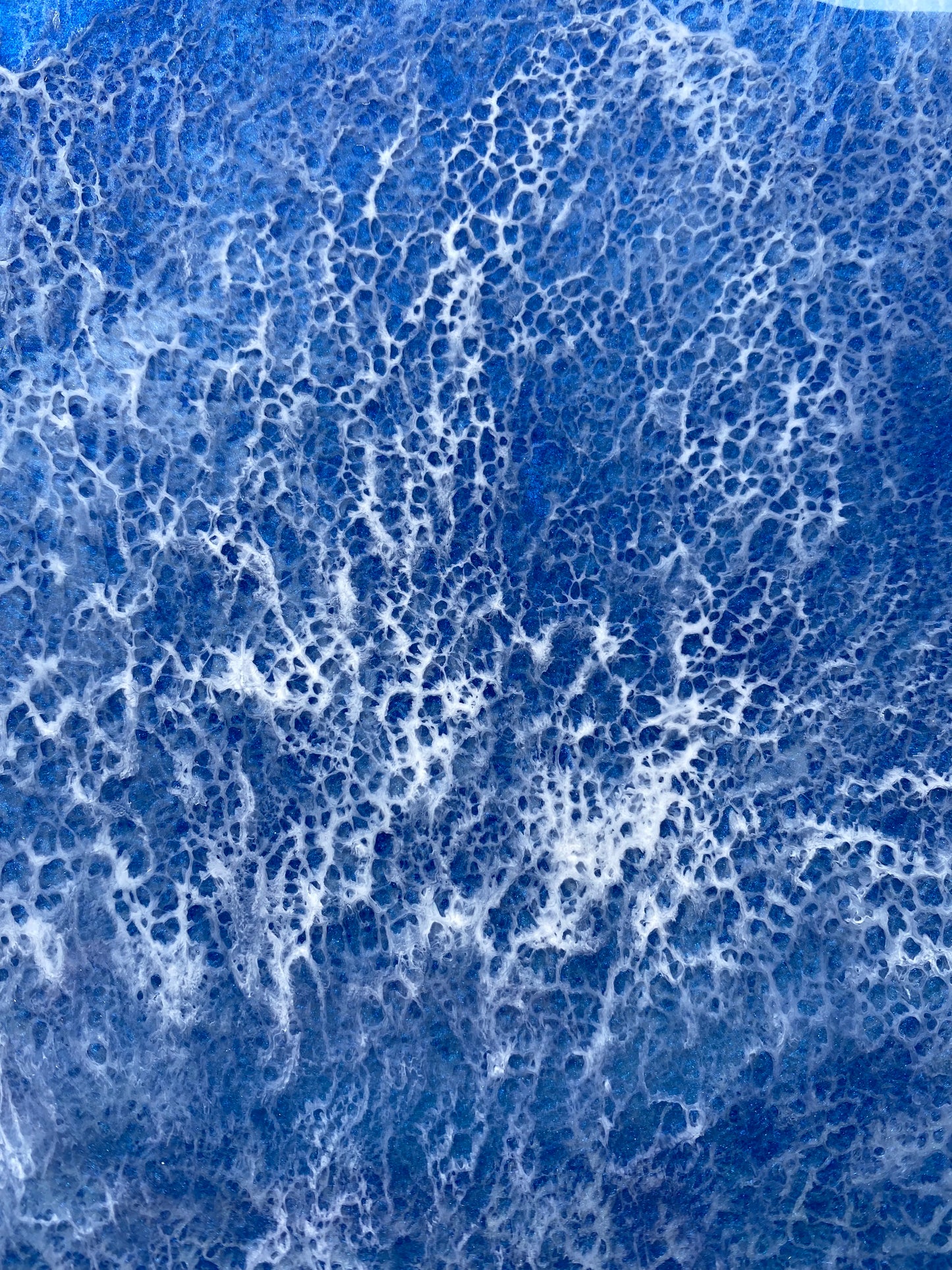 Black Sand Big Island Ocean Resin painting