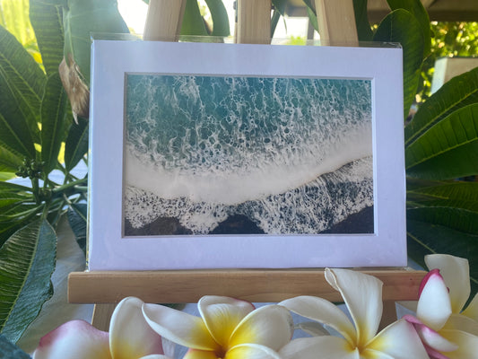Black Sands signed 4x6 print. Actual matted size 5x7