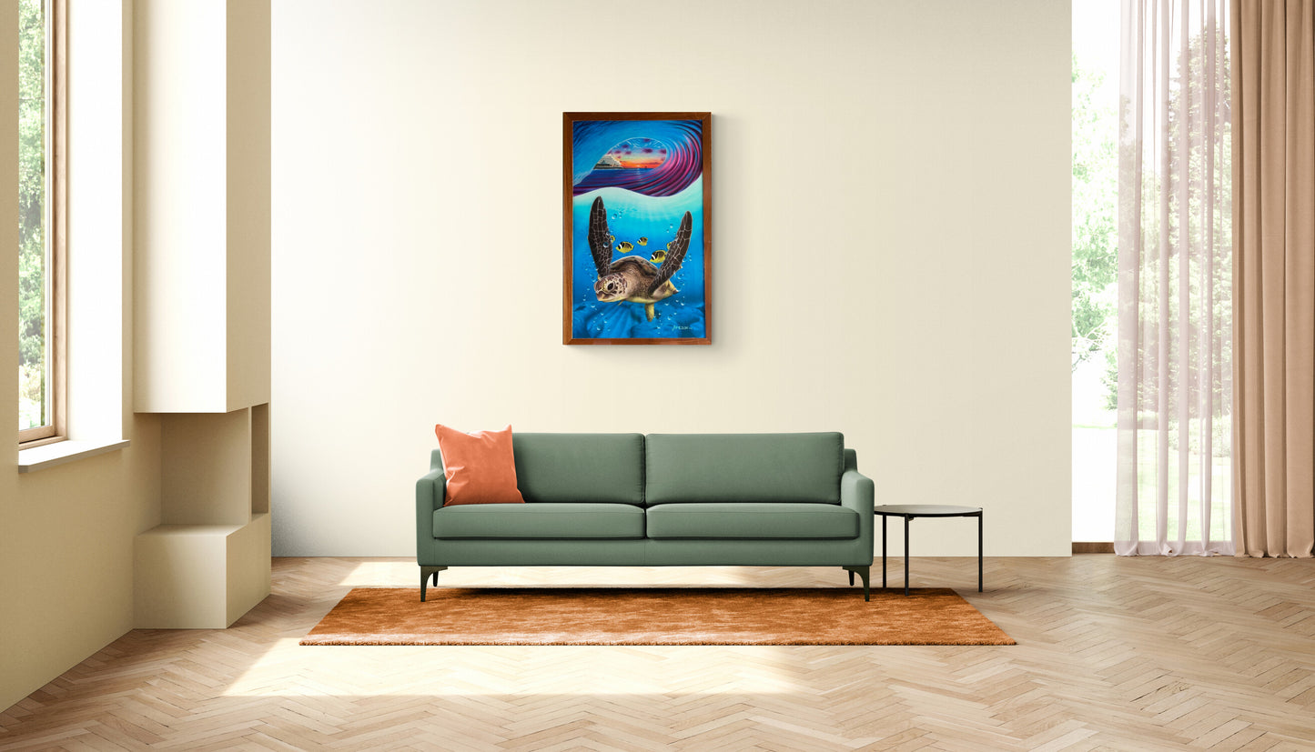 Royal Honu. Original Painting