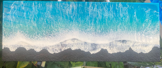 12x31-1/2 Black sands  Original Painting