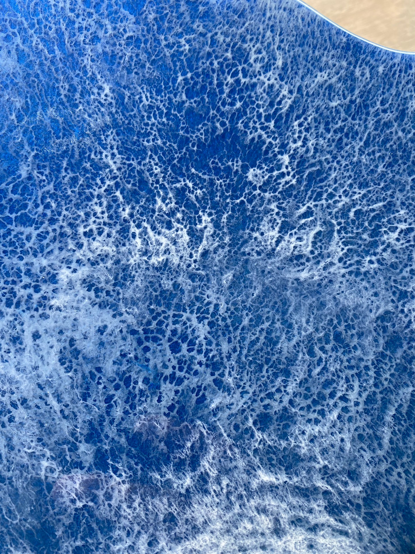 Black Sand Big Island Ocean Resin Painting