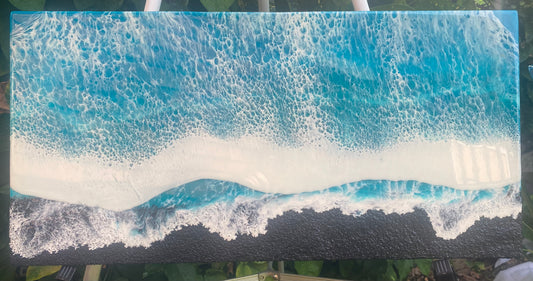 12x24 black sand 4 Original Painting