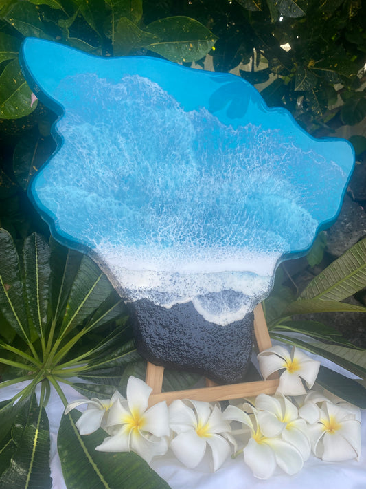 Black sand Big Island Original Painting